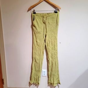 Zara green crepe pants